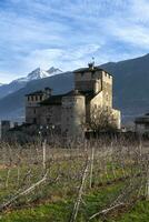 Castle of Sarriod de La Tour Aosta Valley photo