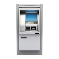 ai gegenereerd geautomatiseerd teller machine geïsoleerd Aan transparant achtergrond PNG