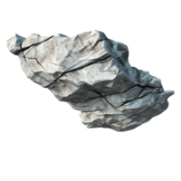 AI generated Flying flat surface stone png isolated on transparent background