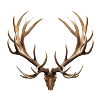 AI generated Antlers isolated on transparent background png