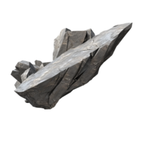 AI generated Flying flat surface stone png isolated on transparent background