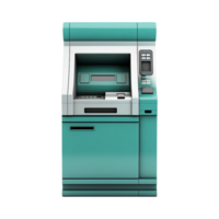 AI generated Automated teller machine isolated on transparent background png