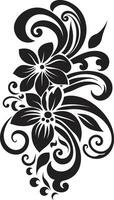 nativo patrones decorativo étnico floral vector tribal floración étnico floral emblema icono