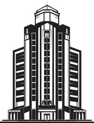 Urban Skylines Essence Multifloral Urban Building Vector Icon Downtown Marvel Symphony Multifloor Cityscape Vector Emblem