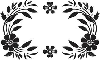 Structured Garden Vector Tile Design Floral Symmetry Geometric Emblem Icon