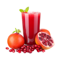 AI generated Realistic glass of red juice isolated on transparent background png