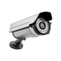 AI generated Wall mount cctv security camera isolated on transparent background png