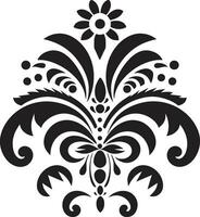 Tribal Blossom Decorative Ethnic Floral Icon Crafted Heritage Ethnic Floral Vector Design