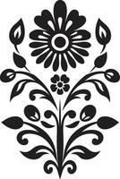 tribal patrimonio floración étnico floral logo icono artesano florecer étnico floral emblema diseño vector