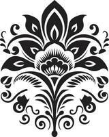 Cultural Verve Ethnic Floral Icon Symbol Native Patterns Decorative Ethnic Floral Vector