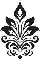 Tribal Adornments Ethnic Floral Emblem Ethnic Elegance Decorative Floral Logo Icon vector