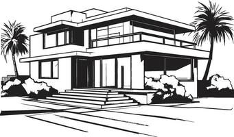 doble vivo bosquejo vector logo para dúplex casa concepto par hogar bosquejo concepto dúplex diseño vector icono