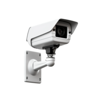 ai gegenereerd muur monteren cctv veiligheid camera geïsoleerd Aan transparant achtergrond png