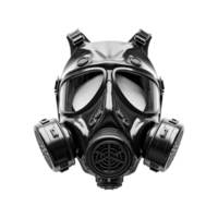 AI generated Gas mask up close isolated on transparent background png