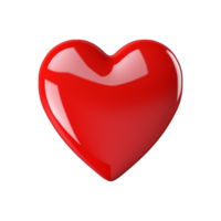 AI generated 3D red speech bubble isolated on transparent background png