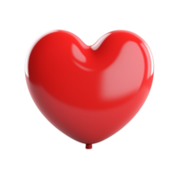AI generated 3D red speech bubble isolated on transparent background png
