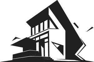 Architectural Brilliance House Design Vector Icon Futuristic Housing Emblem Architecture Idea Vector Design