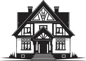 Creative Dwelling Impression House Idea Vector Icon Home Structure Symbol Architecture Design Vector Emblem