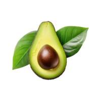 AI generated Avocado fruit isolated on transparent background png