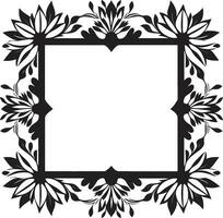 intrincado patrones negro vector florales floral teselaciones geométrico loseta diseño