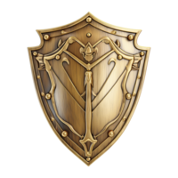 AI generated Knight shield isolated on transparent background png