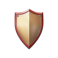 AI generated Medieval shield isolated on transparent background png
