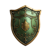 AI generated Knight shield isolated on transparent background png