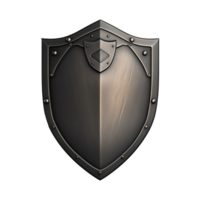 AI generated Medieval shield isolated on transparent background png