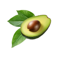 AI generated Avocado fruit isolated on transparent background png