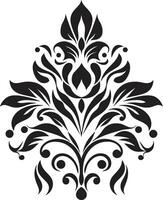 Traditional Flourish Decorative Ethnic Floral Logo Ethnic Bloom Floral Vector Emblem Design