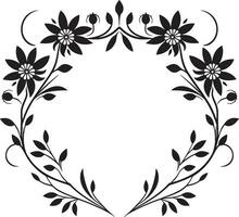 Tessellated Patterns Black Vector Floral Icon Floral Symmetry Geometric Tile Pattern in Black