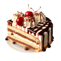 AI generated Pastry cake isolated on transparent background png