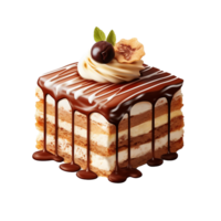 AI generated Pastry cake isolated on transparent background png