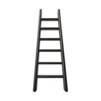 ai gegenereerd ladder geïsoleerd Aan transparant achtergrond png