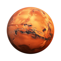 AI generated Mercury planet isolated on transparent background png