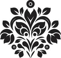 Native Charm Ethnic Floral Logo Icon Tribal Heritage Bloom Ethnic Floral Emblem vector