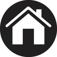 Clean Abode Symbol Minimal House Vector Icon Modern Minimalism Emblem House Design Vector Icon