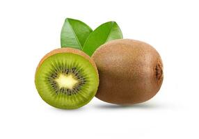 kiwi aislado sobre fondo blanco foto