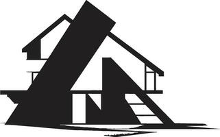 Simplistic Dwelling Mark Minimal House Vector Logo Clean Abode Symbol Minimal House Vector Icon