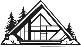 pulcro vivo visión moderno casa idea vector emblema contemporáneo vivienda esencia elegante moderno casa diseño vector icono