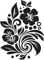 Native Essence Ethnic Floral Logo Icon Traditional Artistry Decorative Floral Vector Design