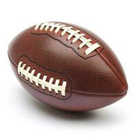 AI generated American Football Ball on White Background - Sports Equipment photo