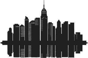 céntrico torre Plano multipiso paisaje urbano vector icono ciudad vista torre impresión multipiso edificio en vector icono diseño