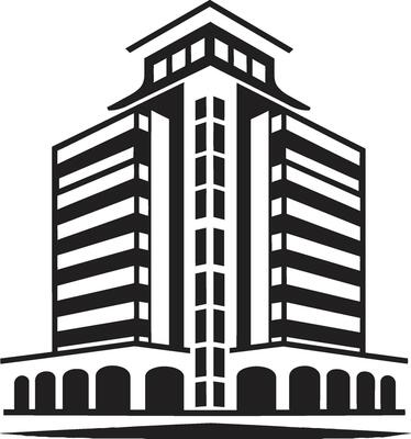 Skyline Skylines Matrix Multifloral City Building Vector Icon Downtown Essence Heights Multifloor Cityscape Vector Logo Design