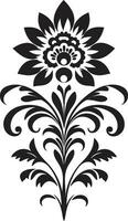 étnico arte floral logo icono diseño cultural brío étnico floral logo icono vector