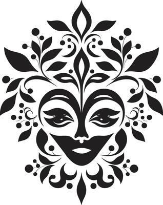 Rooted Tradition Ethnic Floral Vector Icon Cultural Radiance Decorative Ethnic Floral Emblem