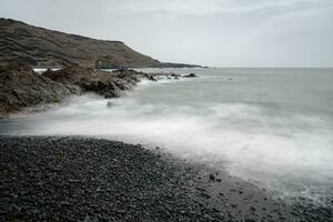 Lanzarote coast in a cloudy day photo