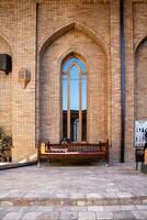 Tashkent, Uzbekistan-august 11, 2023-Khazrati Imam Mosque in the Hazrati Imam complex during a sunny day.The complex is a square that includes a set of religious buildings in Tashkent photo