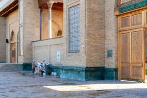 Tashkent, Uzbekistan-august 11, 2023-Khazrati Imam Mosque in the Hazrati Imam complex during a sunny day.The complex is a square that includes a set of religious buildings in Tashkent photo