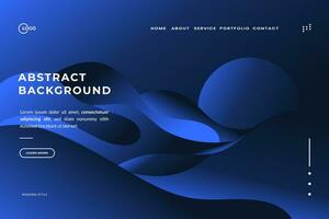 Dynamic Blue Abstract Background Stunning Flat Illustration for Modern Web Projects vector